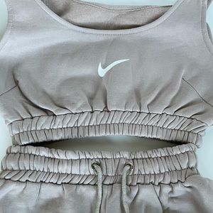 Beige Nike Set
